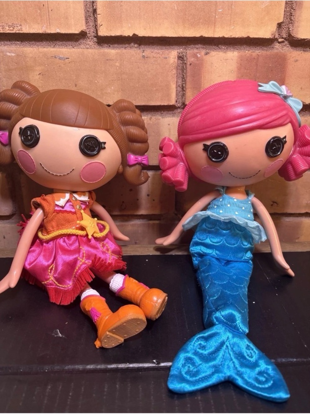 LALALOOPSY PRAIRIE DUSTY TRAILS And Sew Magical Mermaid Doll  12"  Lot Of 2